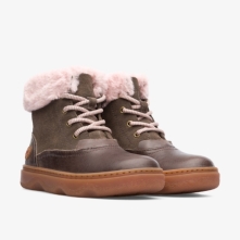 Camper Kiddo Winter Boots Brown - Kids Singapore SXRBZX-947